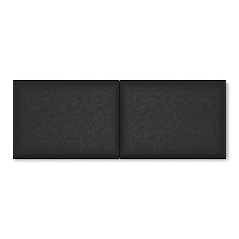 Jaxx Panelist Modern Padded Headboard in Premuim Vegan Leather - Set of 2 Wall Mounted Panels