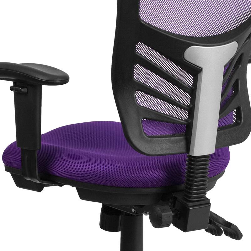 Mid-back Blue Mesh Adjustable Ergonomic Office Chair