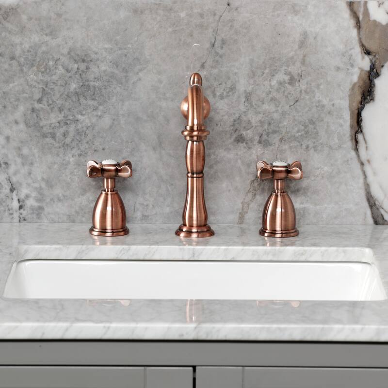 Kingston Brass Essex Widespread Bathroom Faucet with Brass Pop-Up