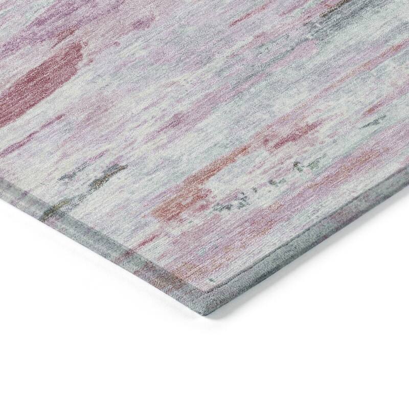 HomeRoots Abstract Transitional Rectangle Outdoor Rug