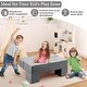 preview thumbnail 12 of 14, Kids Play Couch 6Pcs Modular Toddler Sofa for Playroom and Bedroom, Convertible Couch with Removable Cover（Grey ang Blue）