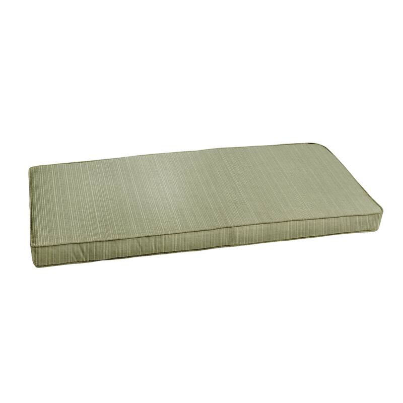 Sorra Home Sunbrella Indoor/ Outdoor Textured Neutral 48-inch Bench Cushion
