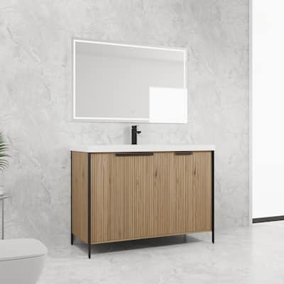 48" Freestanding Bathroom Vanity with Resin Sink