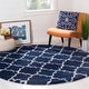 preview thumbnail 17 of 18, SAFAVIEH Hudson Shag Vitchka Glam Trellis 2-inch Area Rug - Grey/Ivory - 4' x 6'