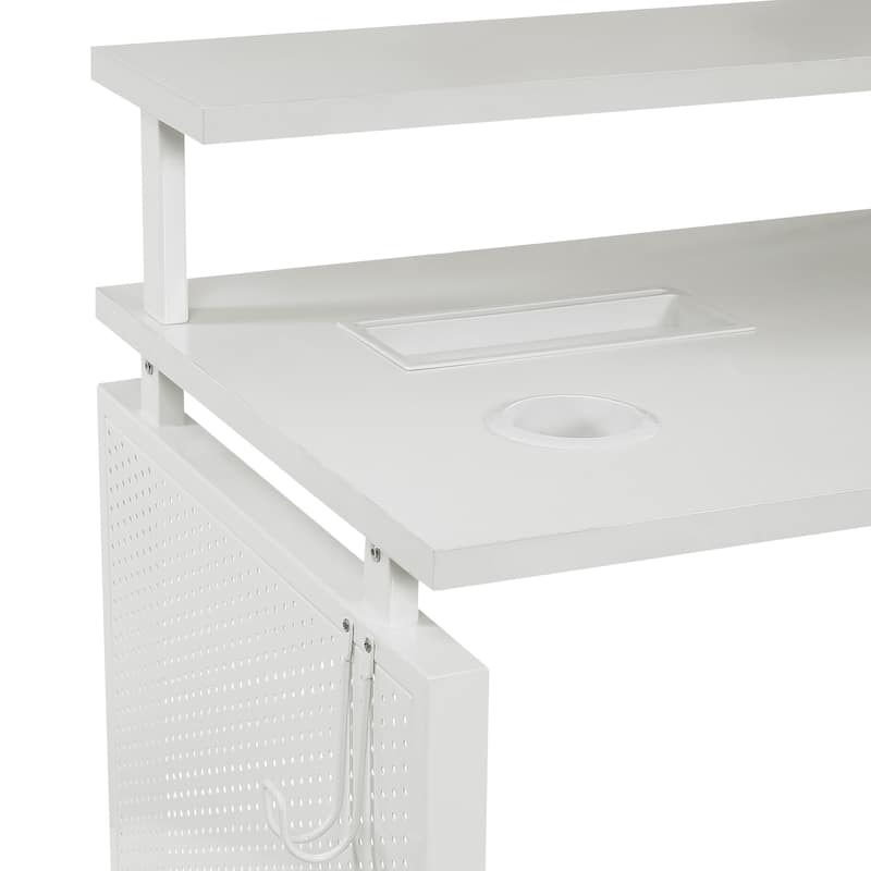 ACE L-Desk with Hutch Shelf