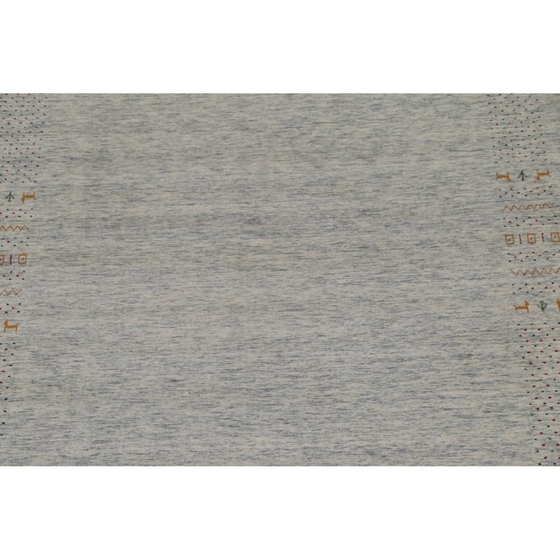 Gabbeh Oriental Area Rug Handmade Wool Carpet - 8'2"x 9'11"