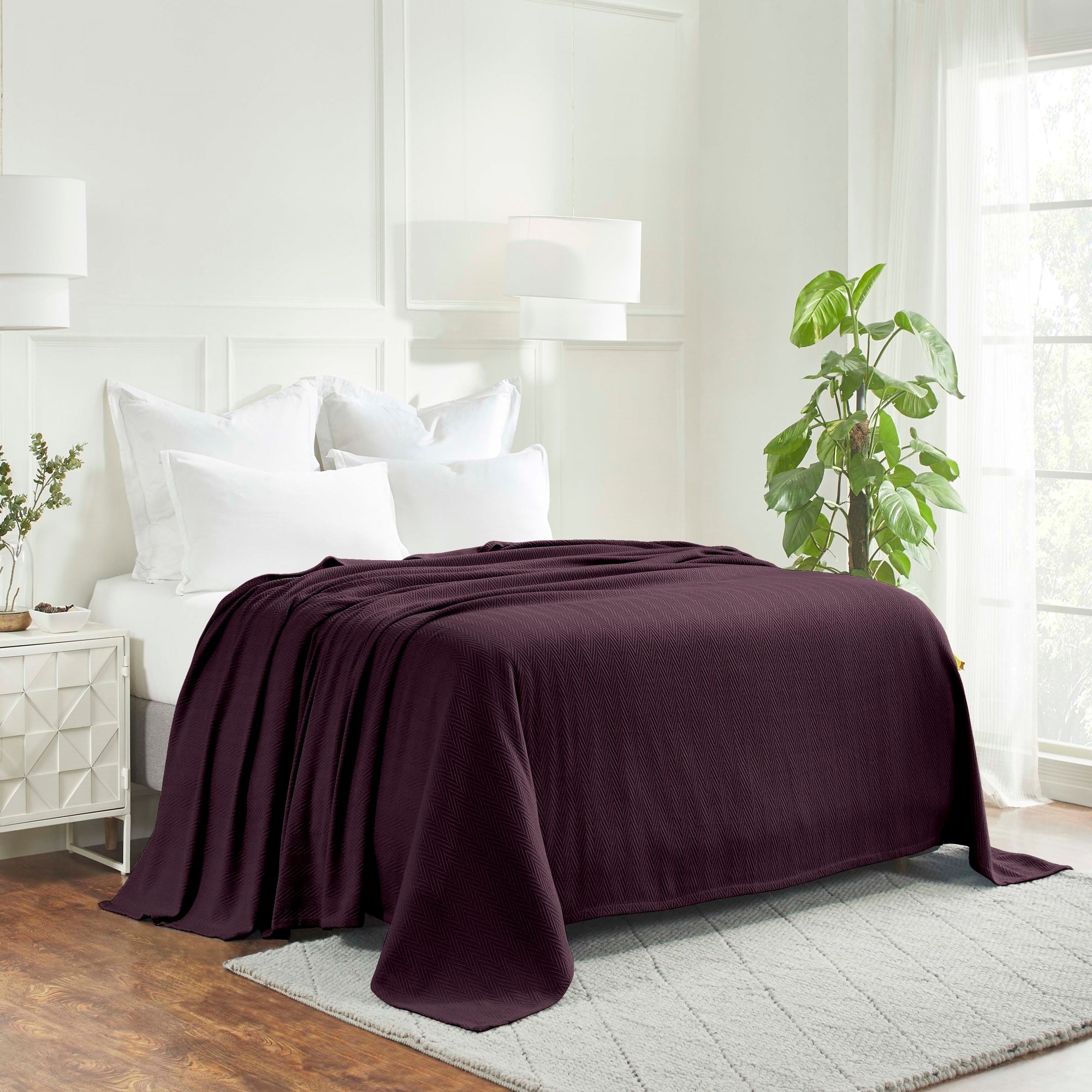 Superior Metro Zig Zag Chevron All Season Bedding Cotton Blanket