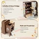 preview thumbnail 5 of 28, Costway Corner Play Kitchen with Lights & Sounds Wooden Toy Kitchen - See Details