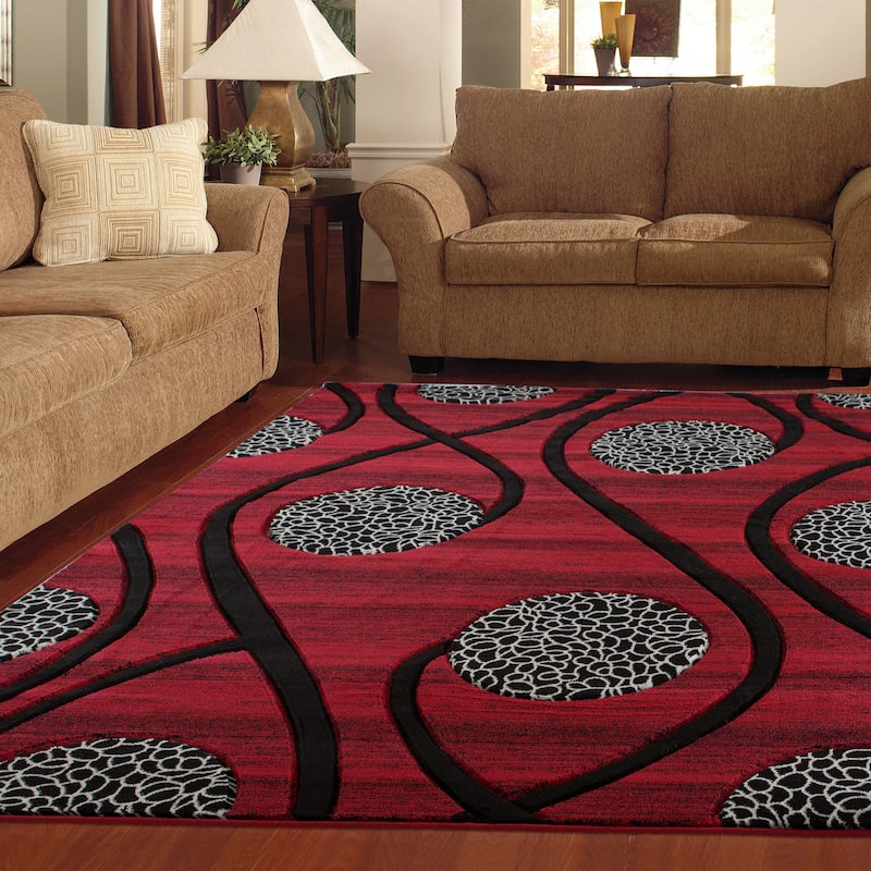 Orelsi Collection Abstract Area Rug