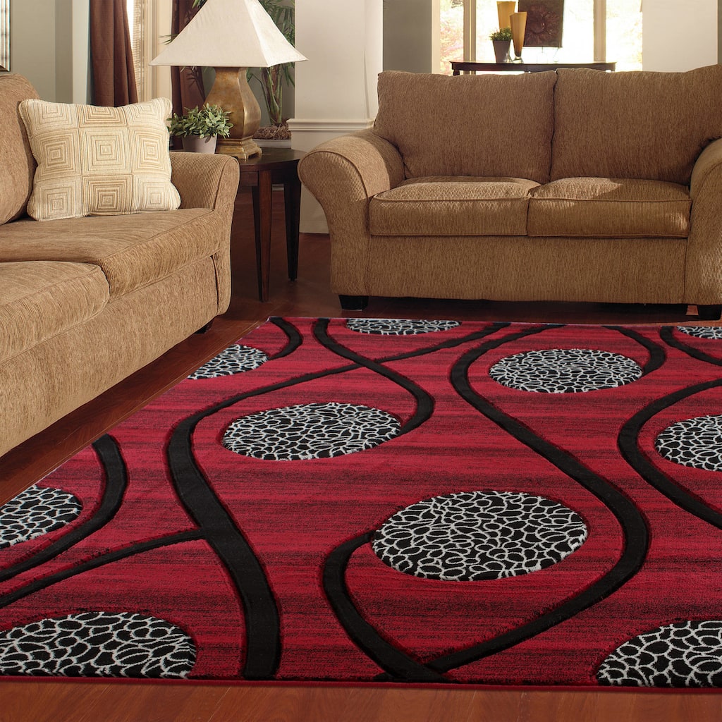 Orelsi Collection Abstract Area Rug