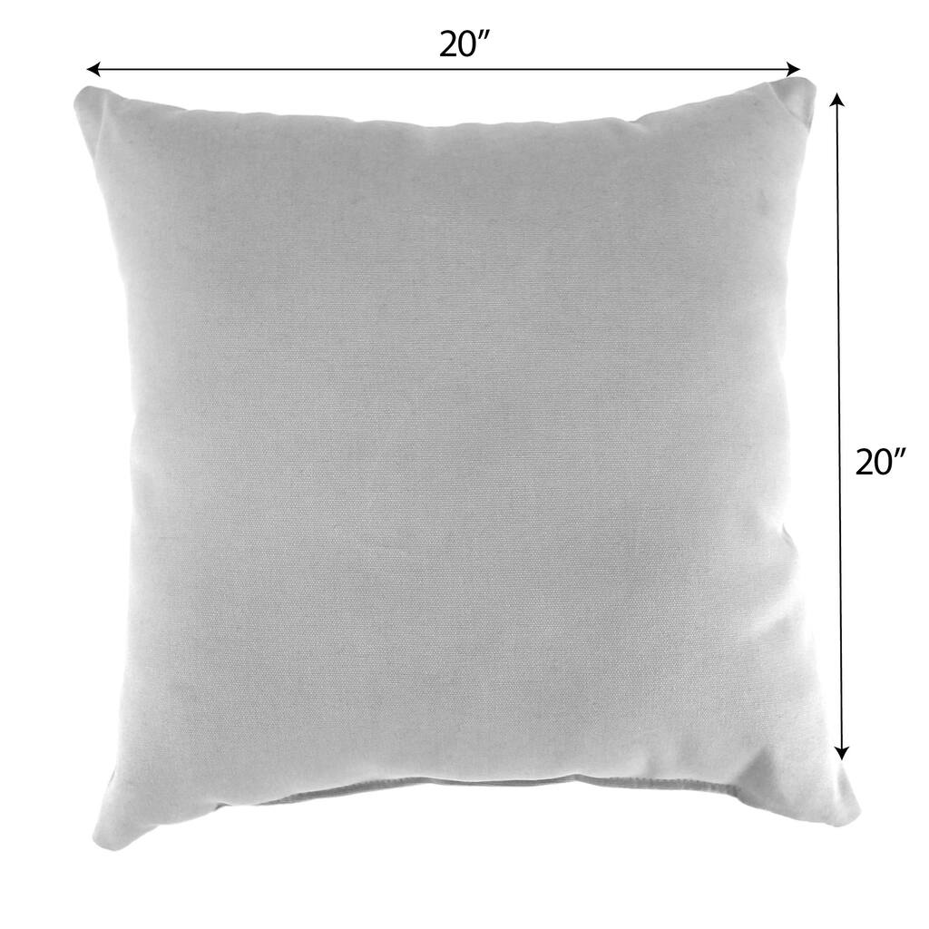 20" x 20" Solid Indoor Throw Pillow with Welt