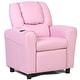 preview thumbnail 6 of 5, Kids Recliner Chair with Cup Holder Children Armrest Sofa Pink