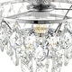 preview thumbnail 14 of 23, WINGBO Small Crystal Ceiling Light Fixture Mini Semi Flush Mount...