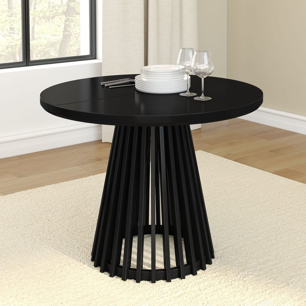 Solid Wood Round 38" Pedestal Dining Table