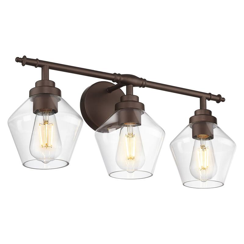 3/4-Light Modern Bathroom Vanity Light - 3-Light - Oil-Rubbed Bronze
