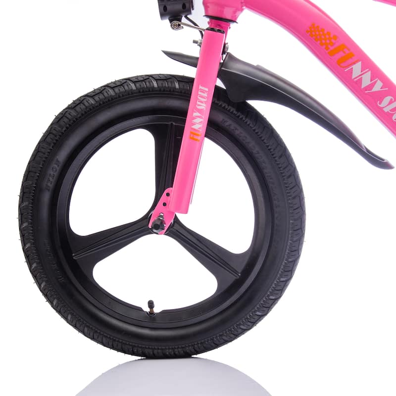 24V Kids Ride On Electric Dirt Bike,300W Super Power Motor,16in Wheels,Adjustable Seat Height,Hand-Operated Brakes