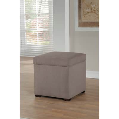 Tami by Sole Designs Upholstered Square Storage Ottoman
