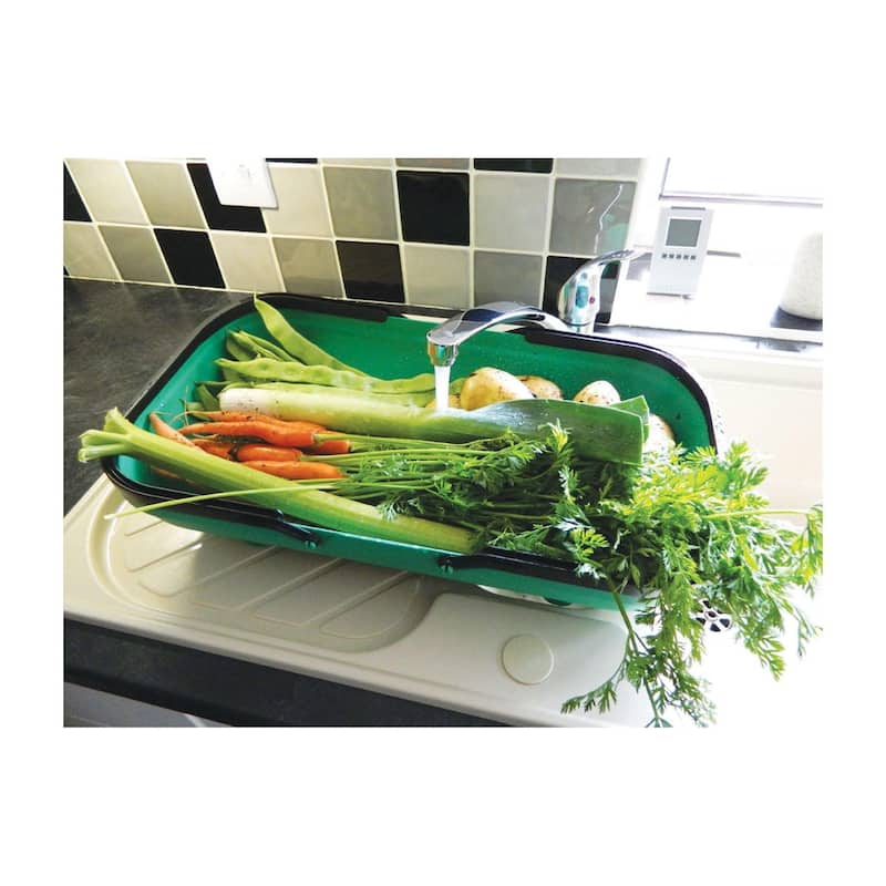 Green Colander Garden Trug 22"L x 12"W x 5"H 1.25lbs
