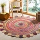 preview thumbnail 55 of 64, SAFAVIEH Handmade Cape Cod Lynda Coastal Jute Rug 6' Round - Red/Multi - Round