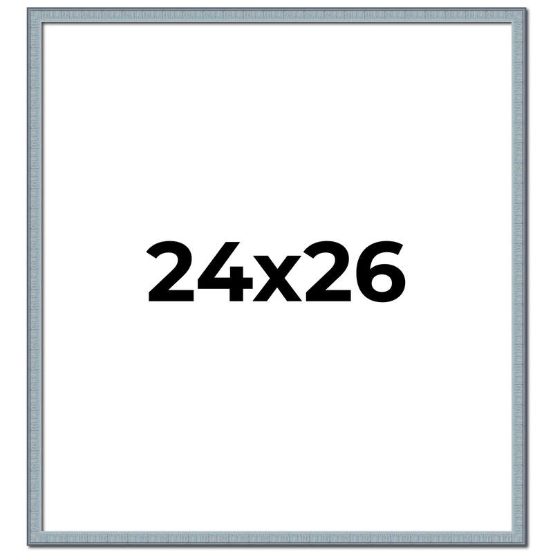 24x26 Frame Rustic Sky Blue Solid Wood Picture Frame | 0.75 Inch