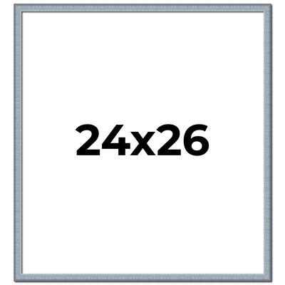 24x26 Frame Rustic Sky Blue Solid Wood Picture Frame | 0.75 Inch