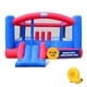 preview thumbnail 6 of 13, Inflatable Bounce House Giant 12x10.5 Feet Blow-Up Jump Bouncy Castle for Kids with Air Blower, Carry Bag Blue