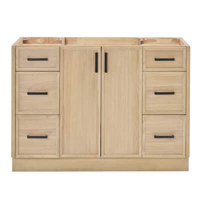Ariel K48-BC Kelly 48" Double Free Standing Vanity Cabinet Only