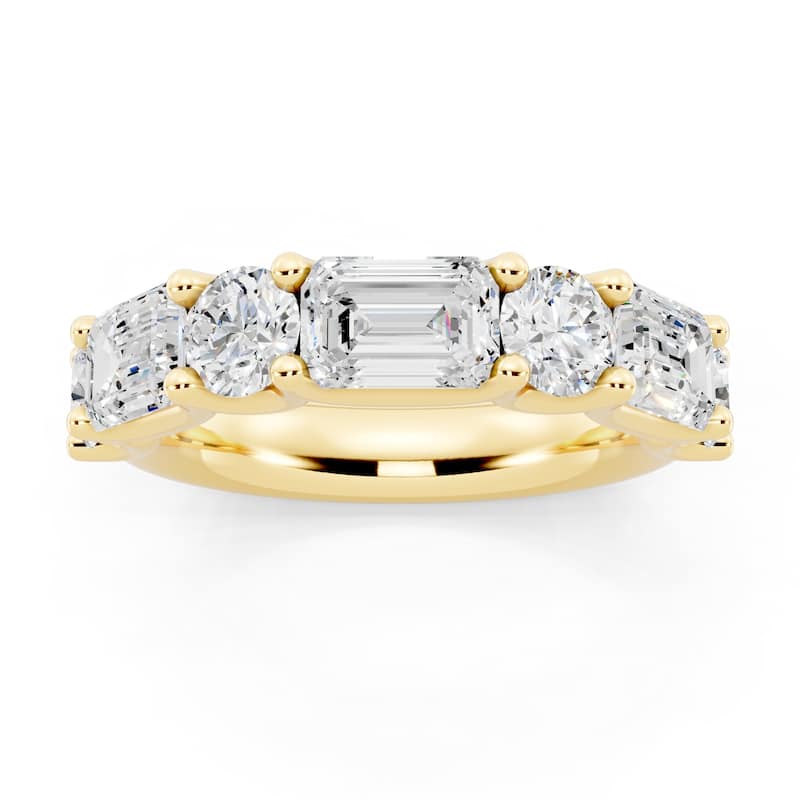Auriya 14k Gold 3.00ctw Lab Grown Diamond Ring (E-F VS) - Yellow - 4