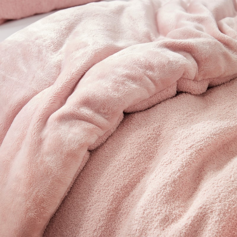Cardigan Knit - Coma Inducer® Oversized Comforter Set - Soft Pink