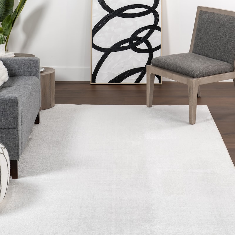 Nuloom Argelia Solid Machine Washable Area Rug
