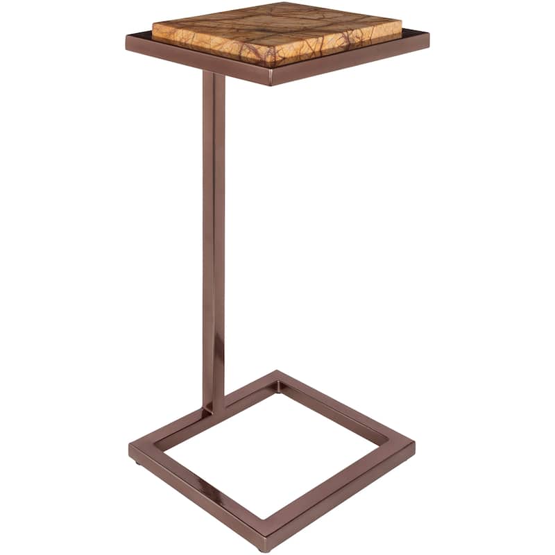 Artistic Weavers Trarna Contemporary Marble Topped End Table