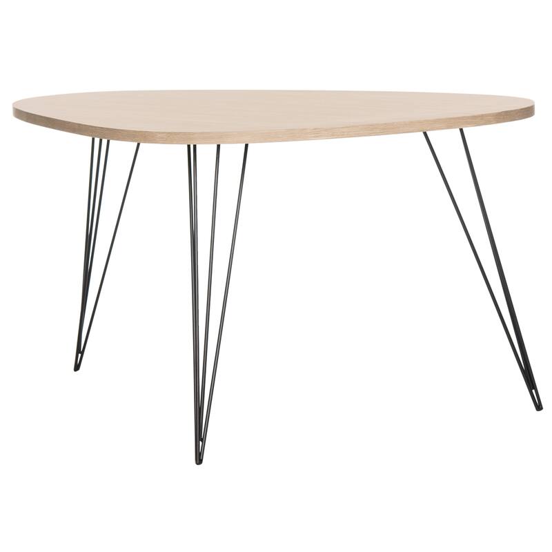 SAFAVIEH Carolann Mid-Century Light Grey / Black Coffee Table - 38" x 25.6" x 19.6" - 38" x 25.6" x 19.6" - 38Wx26Dx20H