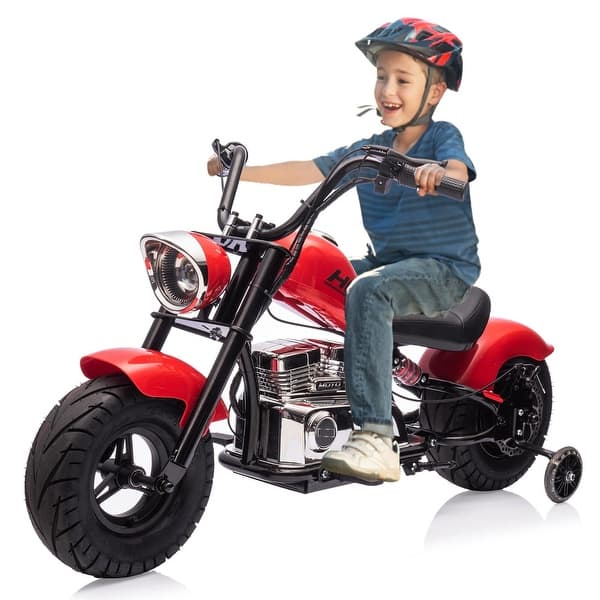 slide 2 of 24, Kids Electric Off-Road Dirt Bike,36V Motorcycle with Top Speed of 16.5 Mph Red
