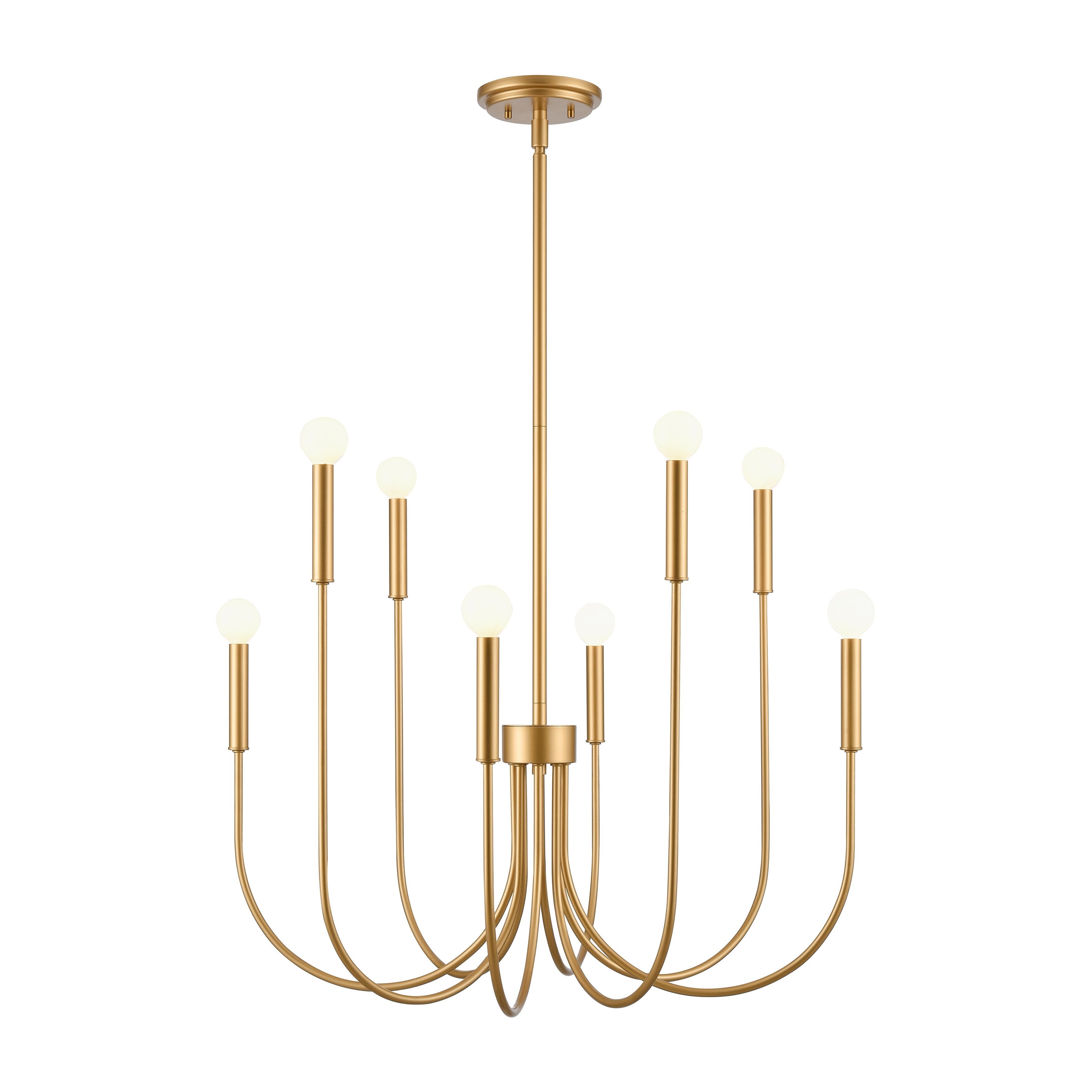 Transitional gold outlet chandelier