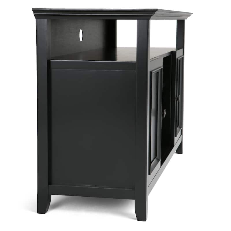 WYNDENHALL Halifax 54 inch Wide Solid Wood Transitional TV Stand - 54'' W x 18.9'' D x 31.9'' H