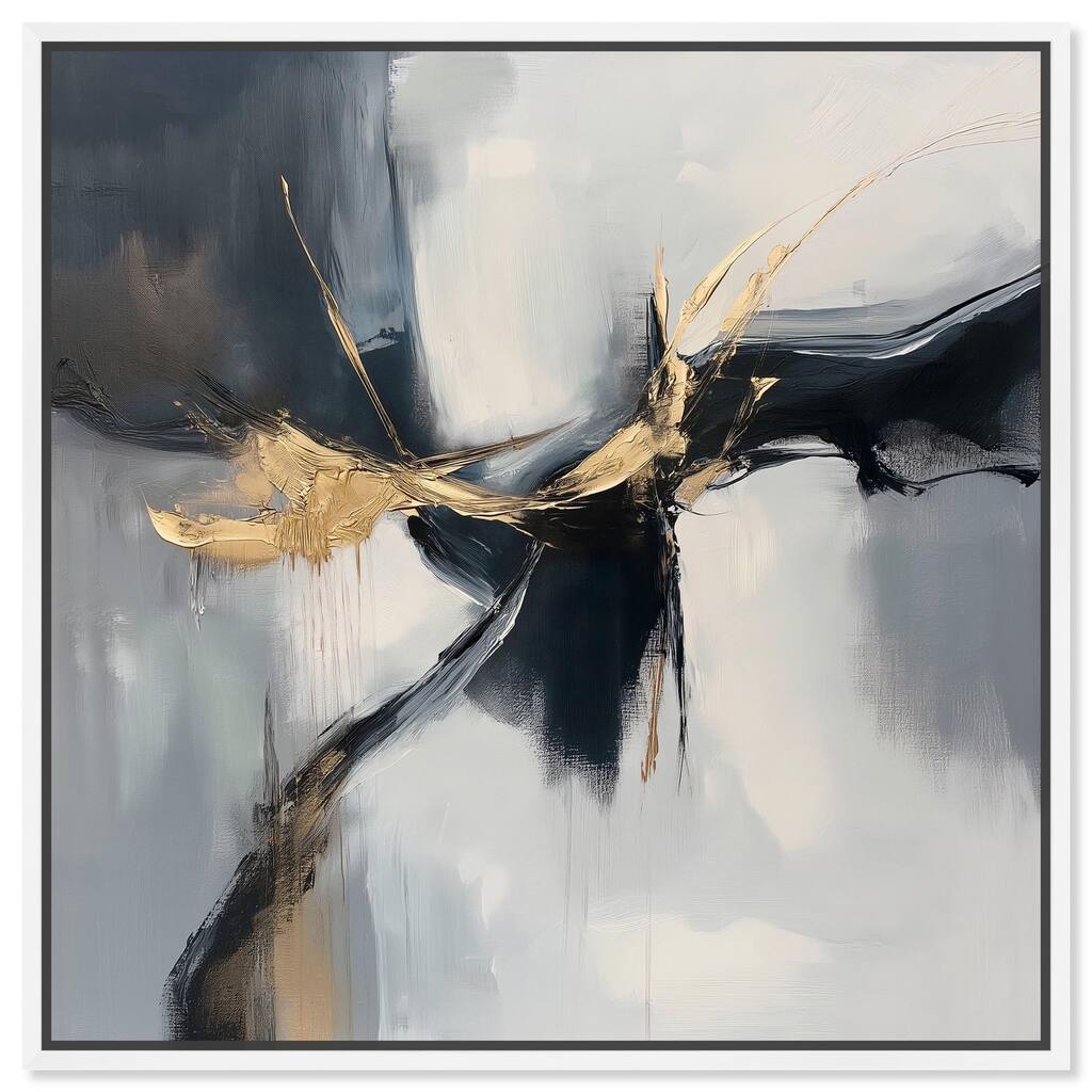 Golden Fissure I Canvas by Art Remedy