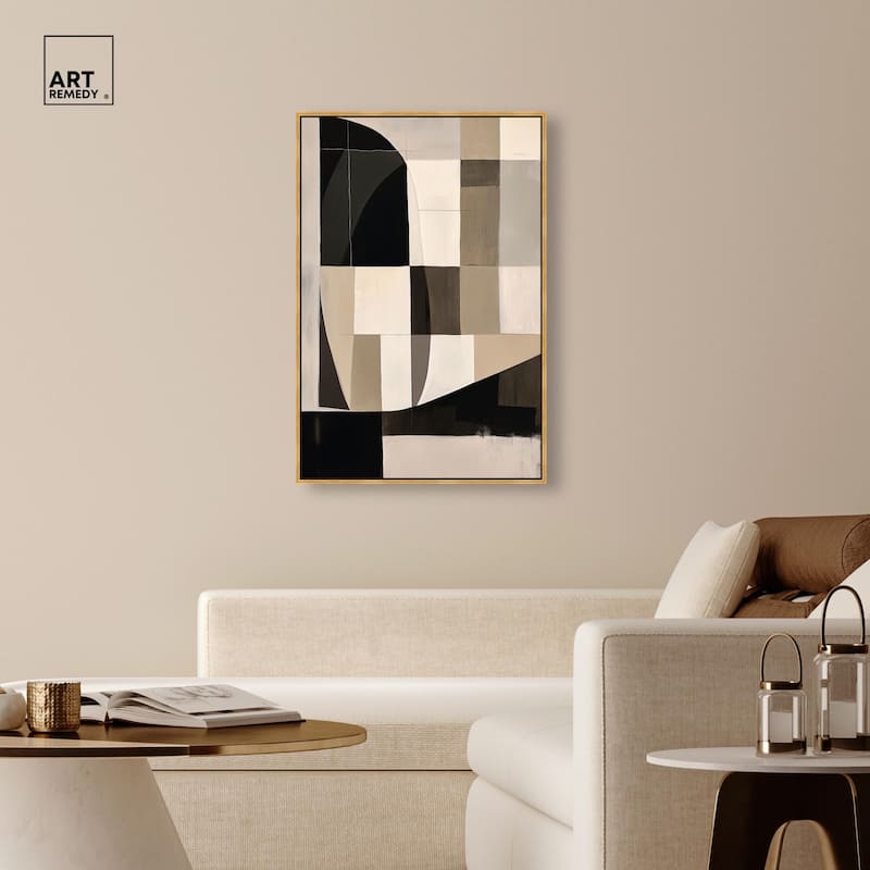 Modern Shapes II Canvas by Art Remedy