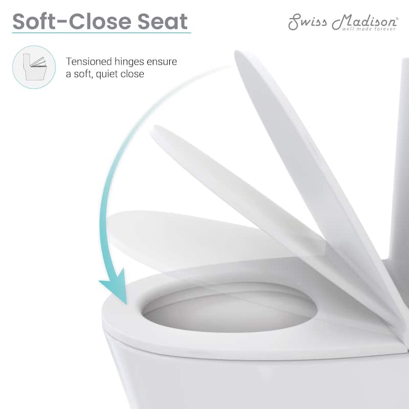 Calice Two Piece Elongated Rear Outlet Toilet Dual Flush .8/1.28 gpf