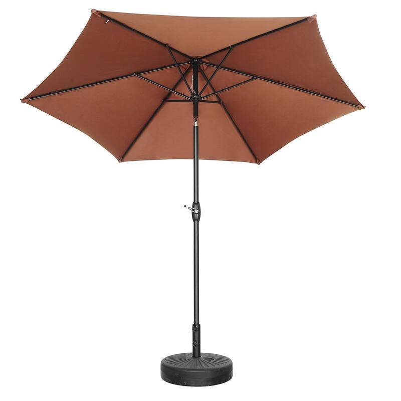 Zenova 9ft PushButton Tilt & Crank Patio Outdoor Patio umbrella On
