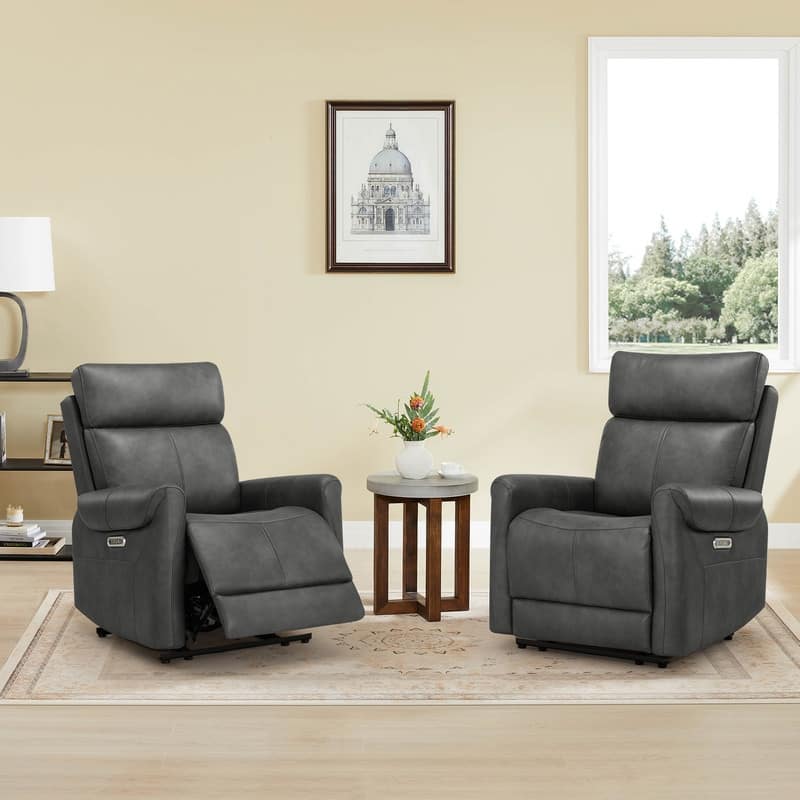 Spruce & Spring Margot Wall Hugger Power Recliner with USB Ports