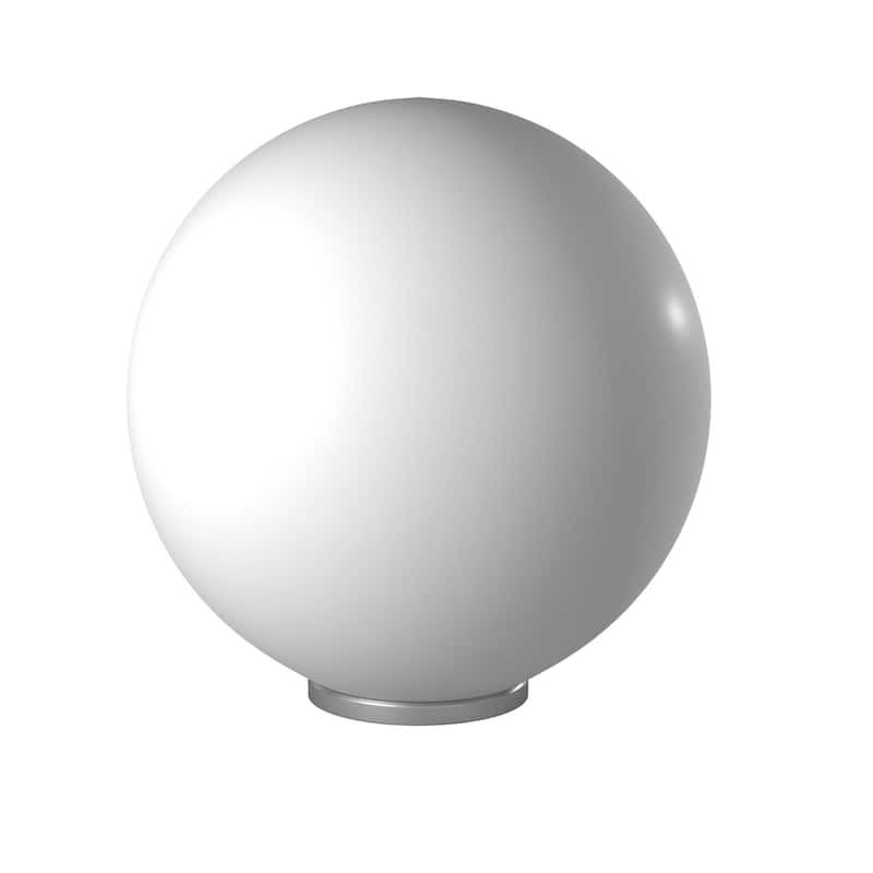 Eglo Rondo White Table Lamp with Silver Finish