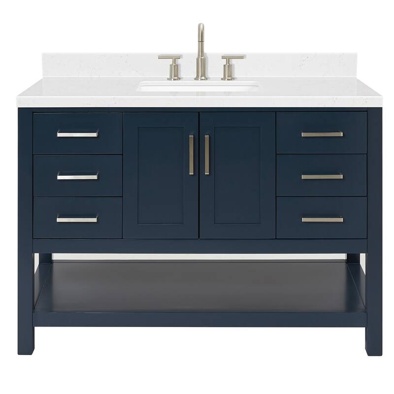 Ariel S048SCQRVO Magnolia 48" Free Standing Single Basin Vanity Set