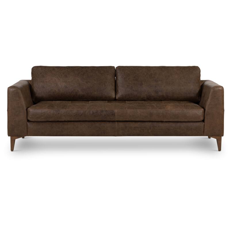 Poly & Bark Calle 90" Sofa - Full Grain Genuine Italian Leather