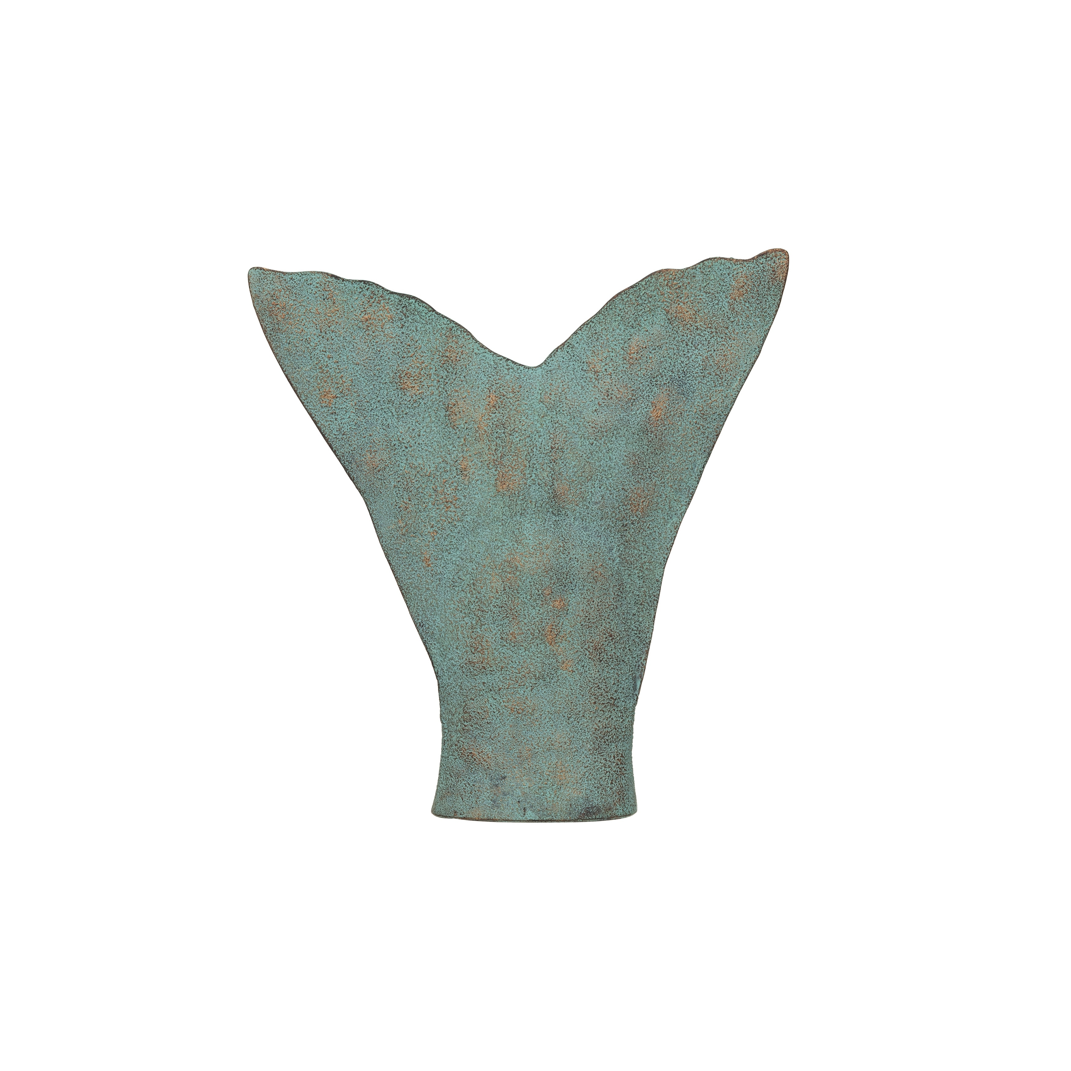 Distressed Metal Trout Tail Accent Decor - 8.8"L x 1.8"W x 9.0"H
