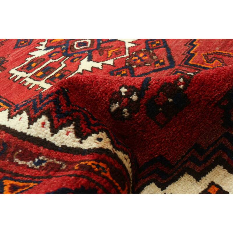 ECARPETGALLERY Hand-knotted Andelz Red Wool Rug - 4'2 x 6'4
