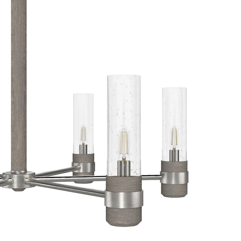Hunter River Mill Chandelier - Dining Room, Entry - Modern Mountain, Rustic, Round, Industrial