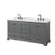 Option Dark Gray / White Carrara Marble Top / Matte Black