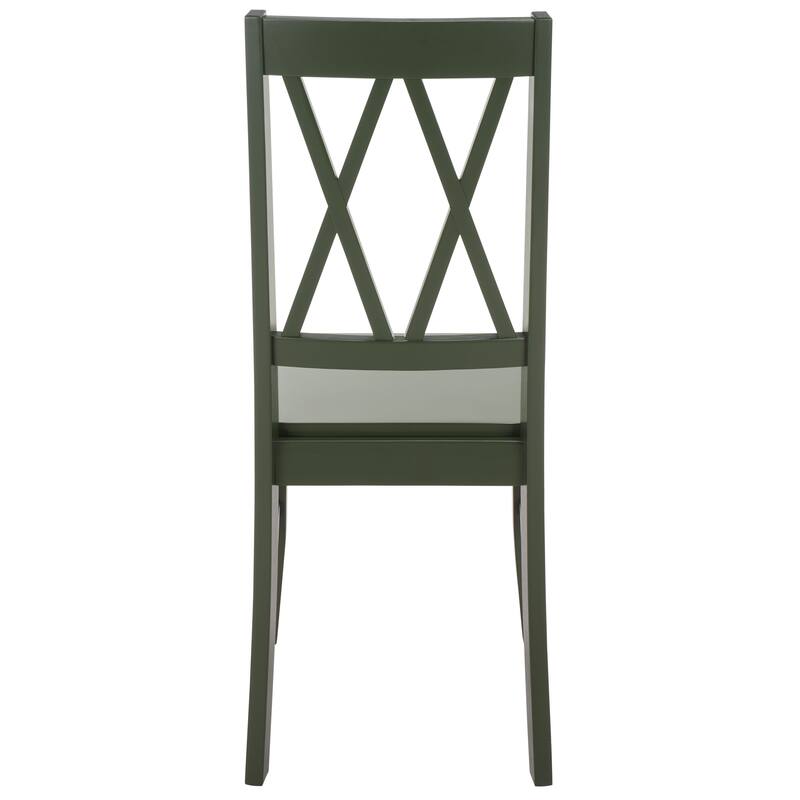 SAFAVIEH HOME Yana Double X-Back Side Chair - 18"W x 22"D x 39"H