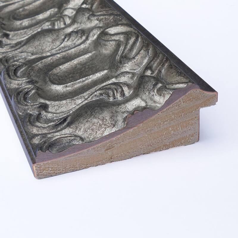 Silver Luxor Wood Framed Grey Corkboard Bulletin Board