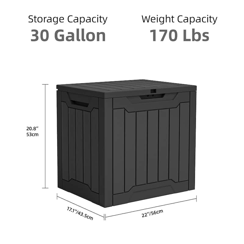 31 Gallon Outdoor Storage Waterproof Deck Box